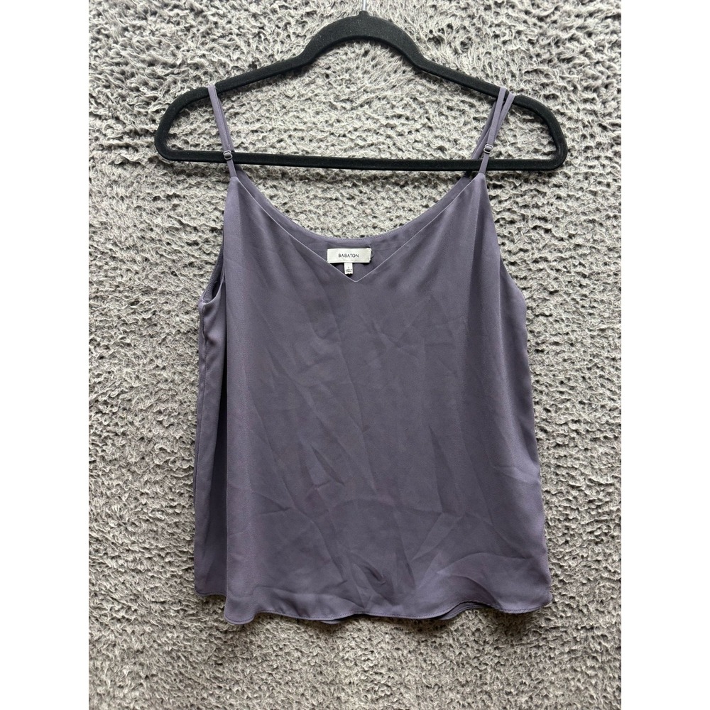 Aritzia Babaton‎ Everly V-Neck Cami Top w/ Adjustable Strap Purple Womens Size S